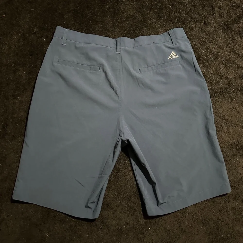 Adidas Shorts Mens Size 34 Primegreen Golf‎ Flat Front Blue Performance Stretch